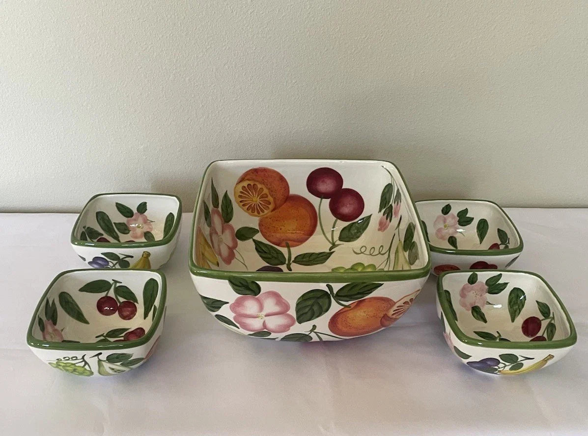 Hand-Painted Fruit Bowls