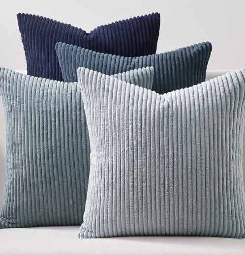 Grey Blue Pillow Covers