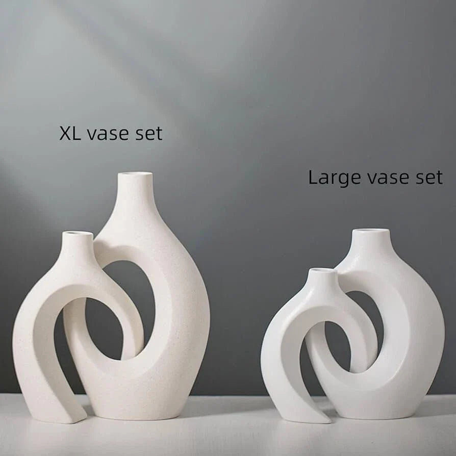 Beige Ceramic Vases
